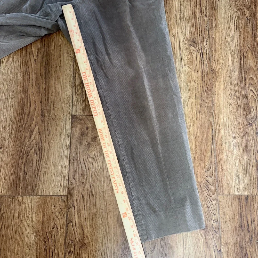 Jos.‎ A. Bank Mens Pleated Corduroy Pants Taupe Brown Straight Leg 38x31 Relaxed